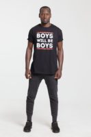 Футболка Boys Will Be Boys, черная, изображение 3