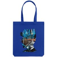Холщовая сумка Moscow Boy, ярко-синяя, изображение 2