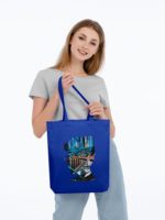 Холщовая сумка Moscow Boy, ярко-синяя, изображение 3