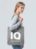 Холщовая сумка «Размер IQ», серая, изображение 4