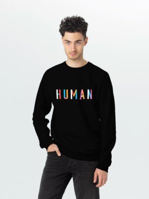 Свитшот Human, черный, изображение 1