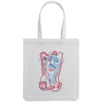 Холщовая сумка «Биполярный медведь», молочно-белая, изображение 2