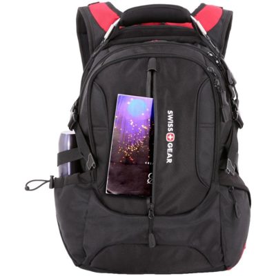 Рюкзак для ноутбука Swissgear Walkman, черный с красным, изображение 6