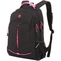 Рюкзак школьный Swissgear, черный с розовым, изображение 1