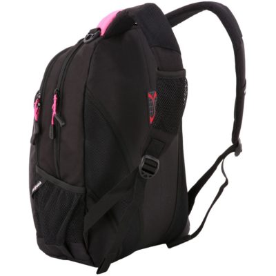Рюкзак школьный Swissgear, черный с розовым, изображение 2