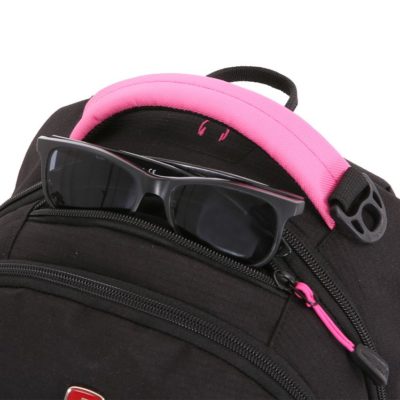 Рюкзак школьный Swissgear, черный с розовым, изображение 5