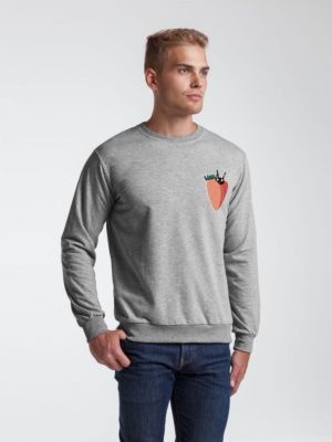 Толстовка «Любоф-моркоф», серый меланж, изображение 1