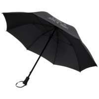 Зонт-трость «А голову ты дома не забыл», черный, изображение 1