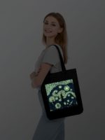 Холщовая сумка «Ван Найт», со светящимся принтом, черная, изображение 5
