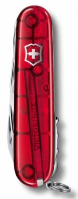 Офицерский нож Huntsman 91, прозрачный красный, изображение 2