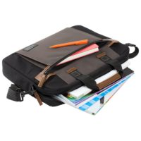 Сумка для ноутбука Sideways Laptop Bag, черная с серым, изображение 6