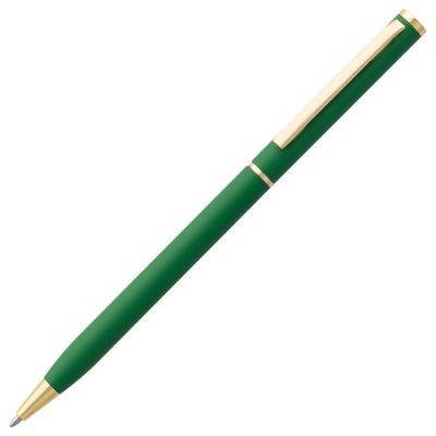 Блокнот Magnet Gold с ручкой, черный с зеленым, изображение 1