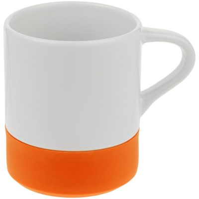 Кружка с силиконовой подставкой Protege, оранжевая, изображение 1