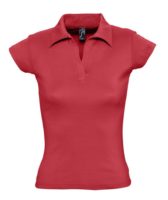 Рубашка поло женская без пуговиц Pretty 220, красная, изображение 1