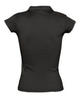 Рубашка поло женская без пуговиц Pretty 220, черная, изображение 2