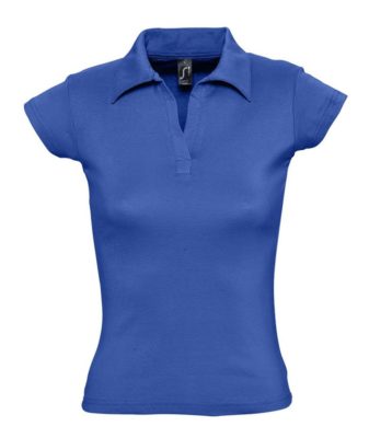 Рубашка поло женская без пуговиц Pretty 220, ярко-синяя (royal), изображение 1