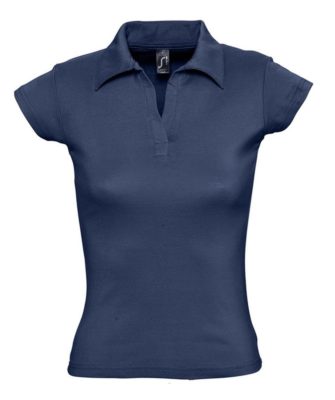 Рубашка поло женская без пуговиц Pretty 220, кобальт (темно-синяя), изображение 1
