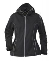 Куртка софтшелл женская Hang Gliding, черная, изображение 1