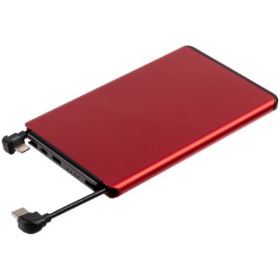 Металлический аккумулятор Double Reel 5000 мАч, красный, изображение 1