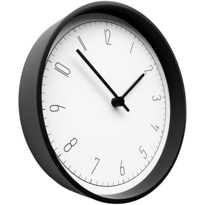Часы настенные Onika, белые с черным, изображение 2