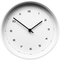 Часы настенные White, белые, изображение 1