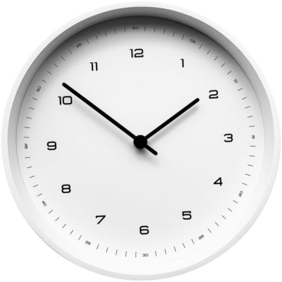 Часы настенные White, белые, изображение 1