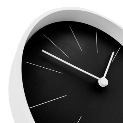 Часы настенные Neo, черные с белым, изображение 3
