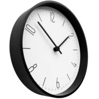 Часы настенные Lander, белые с черным, изображение 2