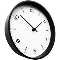 Часы настенные Weis, белые с черным, изображение 2