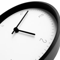 Часы настенные Lyce, белые с черным, изображение 4