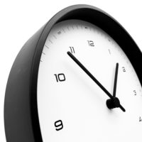 Часы настенные Flash, белые с черным, изображение 3