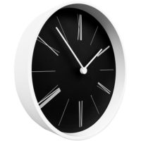 Часы настенные Baster, черные с белым, изображение 2