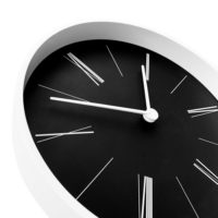 Часы настенные Baster, черные с белым, изображение 3