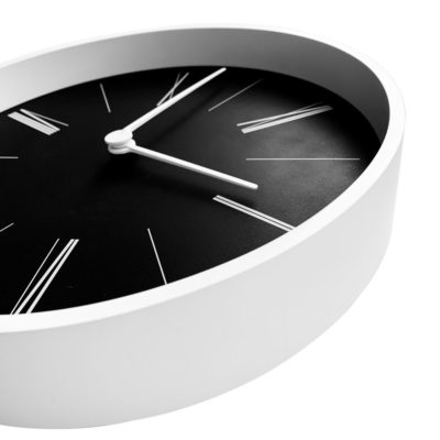 Часы настенные Baster, черные с белым, изображение 4