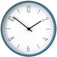 Часы настенные Floyd, голубые с белым, изображение 1