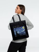 Холщовая сумка «Oh my Gogh!», черная, изображение 3