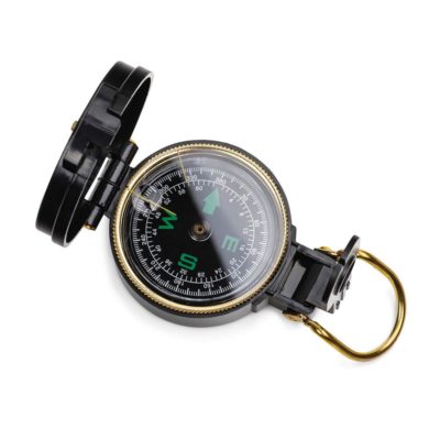 Туристический компас Azimuth, черный с золотой каймой, изображение 2