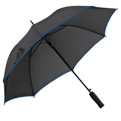 Зонт-трость Jenna, черный с синим, изображение 1