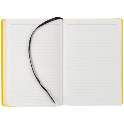 Ежедневник Slip, недатированный, черный с желтым, изображение 6