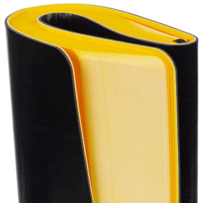 Ежедневник Slip, недатированный, черный с желтым, изображение 7