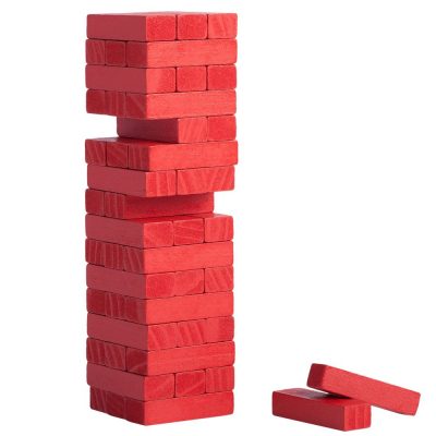 Игра «Деревянная башня мини», красная, изображение 1