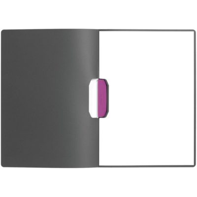 Папка Duraswing Color, серая с розовым клипом, изображение 4