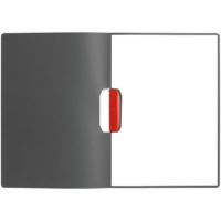 Папка Duraswing Color, серая с красным клипом, изображение 4