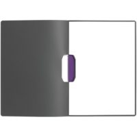 Папка Duraswing Color, серая с фиолетовым клипом, изображение 4