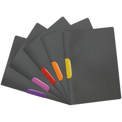 Папка Duraswing Color, серая с фиолетовым клипом, изображение 5