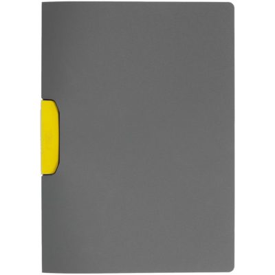 Папка Duraswing Color, серая с желтым клипом, изображение 1