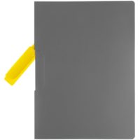 Папка Duraswing Color, серая с желтым клипом, изображение 2