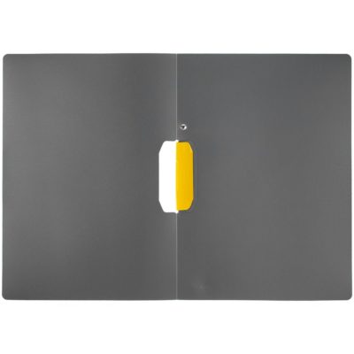 Папка Duraswing Color, серая с желтым клипом, изображение 3