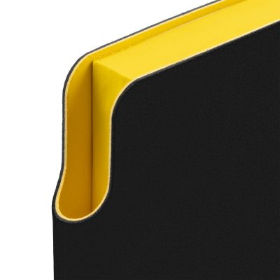 Ежедневник Flexpen Black, недатированный, черный с желтым, изображение 2