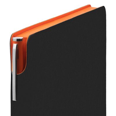 Ежедневник Flexpen Black, недатированный, черный с оранжевым, изображение 3